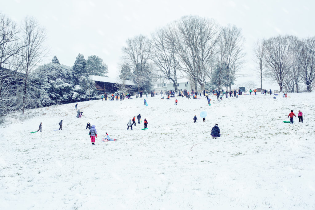 Wolf Trap, Vienna Virginia sledding hill