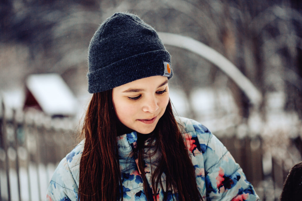 girl in the snow
